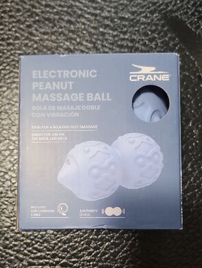 Crane Light Blue Electronic Peanut Massage Ball